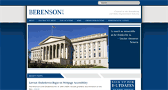 Desktop Screenshot of berensonllp.com